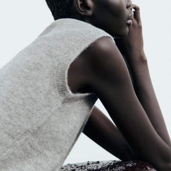 ZARA SOFT KNIT VEST - Picture 5 of 7